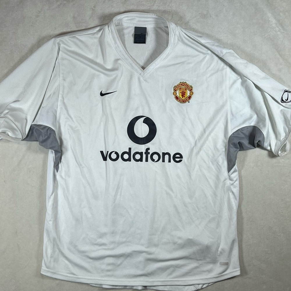 Nike XL Manchester Real Madrid FC Vodafone White Soccer Jersey Dri-Fit Authentic